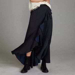 Maeve Ruffled Wrap Maxi Skirt